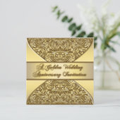 Carte d'invitation pour un 50e anniversaire de mar (Debout devant)