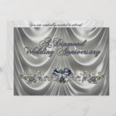 Carte d'invitation pour un anniversaire de mariage (Devant / Derrière)