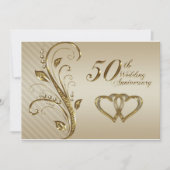 Carte d'invitation pour un anniversaire de mariage (Devant)