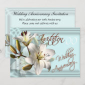 Carte d'invitation pour un anniversaire de mariage (Devant / Derrière)