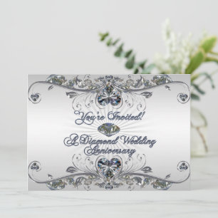 Carte d'invitation pour un anniversaire de mariage