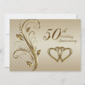 Carte d'invitation pour un anniversaire de mariage (Devant)