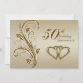 Carte d'invitation pour un anniversaire de mariage (Devant)