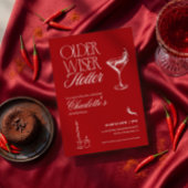Carte d'invitation pour un anniversaire rouge plus