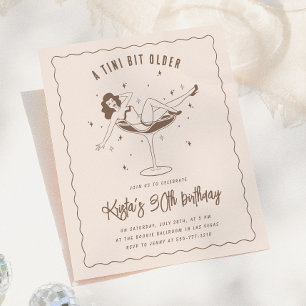 Carte d'invitation pour un anniversaire un peu plu