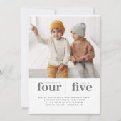 Carte d'invitation pour un premier anniversaire co (Devant)