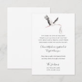 Carte d'invitation pour une baby shower à distance (Devant / Derrière)