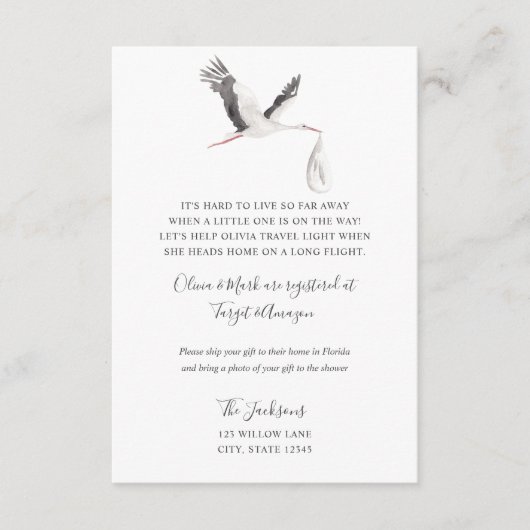 Carte d'invitation pour une baby shower à distance (Devant)