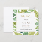 Carte d'invitation pour une baby shower de mariage (Devant / Derrière)