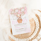 Carte d'invitation pour une Baby Shower Ourson On 