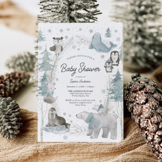 Carte d'invitation pour une baby shower sur le thè