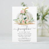 Carte d'invitation pour une baby shower : une peti (Debout devant)