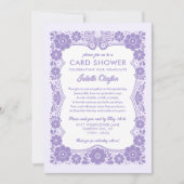 Carte d'invitation pour une douche de cartes de re (Devant)
