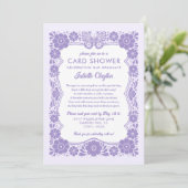 Carte d'invitation pour une douche de cartes de re (Debout devant)
