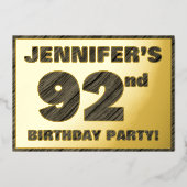 Carte d'invitation pour une fête d'anniversaire - (Recto)