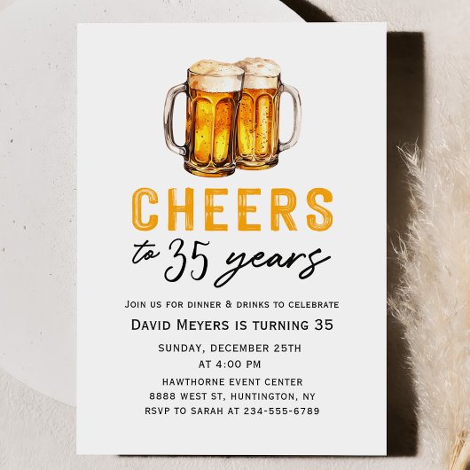 Carte d'invitation pour une fête d'anniversaire ad