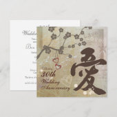 Carte d'invitation pour une fête d'anniversaire av (Devant / Derrière)