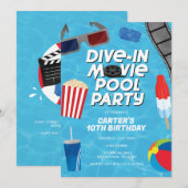 Carte d'invitation pour une fête d'anniversaire av (Devant / Derrière)