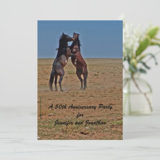 Carte d'invitation pour une fête d'anniversaire de (Debout devant)