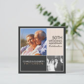 Carte d'invitation pour une fête d'anniversaire de (Debout devant)