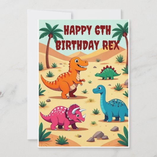 Carte d'invitation pour une fête d'anniversaire de (Devant)