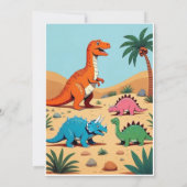 Carte d'invitation pour une fête d'anniversaire de (Dos)