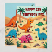 Carte d'invitation pour une fête d'anniversaire de (Devant / Derrière)
