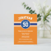 Carte d'invitation pour une fête d'anniversaire de (Debout devant)