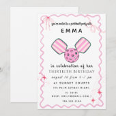 Carte d'invitation pour une fête d'anniversaire de (Devant / Derrière)