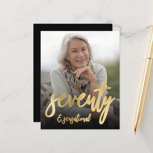 Carte d'invitation pour une fête d'anniversaire de (Devant/Arrière en situation)