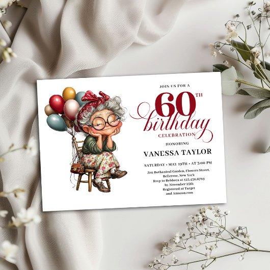Carte d'invitation pour une fête d'anniversaire de