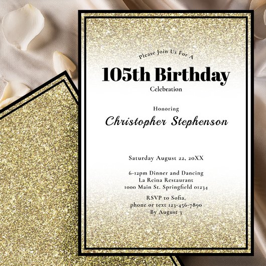 Carte d'invitation pour une fête d'anniversaire de