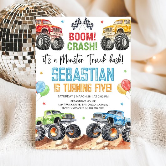 Carte d'invitation pour une fête d'anniversaire de