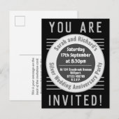 Carte d'invitation pour une fête d'anniversaire de (Devant / Derrière)
