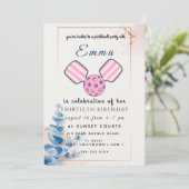 Carte d'invitation pour une fête d'anniversaire de (Debout devant)