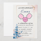 Carte d'invitation pour une fête d'anniversaire de (Devant / Derrière)