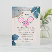 Carte d'invitation pour une fête d'anniversaire de (Debout devant)