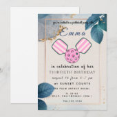 Carte d'invitation pour une fête d'anniversaire de (Devant / Derrière)