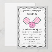 Carte d'invitation pour une fête d'anniversaire de (Devant / Derrière)