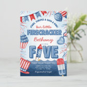 Carte d'invitation pour une fête d'anniversaire le (Debout devant)