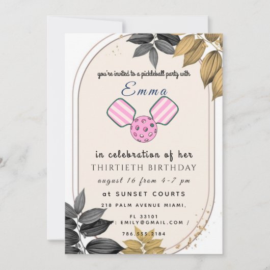 Carte d'invitation pour une fête d'anniversaire Pi (Devant)