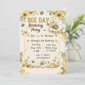 Carte d'invitation pour une fête d'anniversaire su (Debout devant)