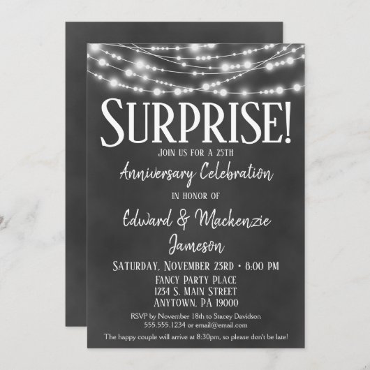 Carte d'invitation pour une fête d'anniversaire su (Devant / Derrière)