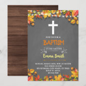 Carte d'invitation pour une fête de baptême d'auto (Devant / Derrière)