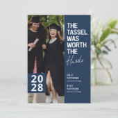 Carte d'invitation pour une fête de double remise  (Debout devant)