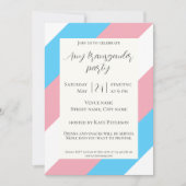 Carte d'invitation pour une fête de la fierté tran (Devant)