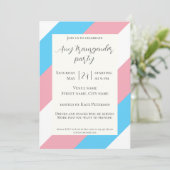 Carte d'invitation pour une fête de la fierté tran (Debout devant)