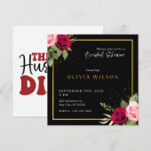 Carte d'invitation pour une fête de mariage (Devant / Derrière)