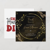 Carte d'invitation pour une fête de mariage (Devant / Derrière)