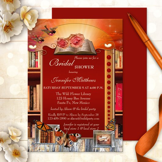 Carte d'invitation pour une fête de mariage Books